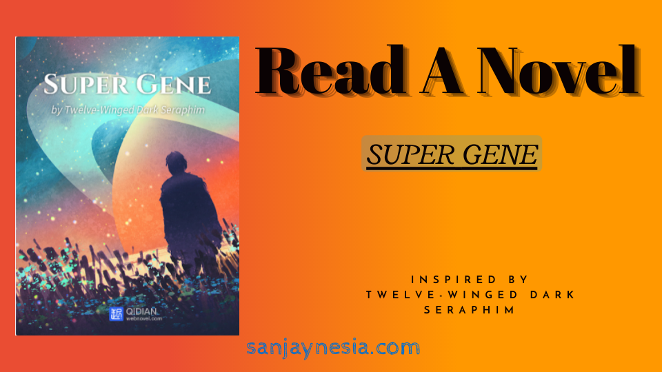 A cosmic landscape with mysterious creatures, symbolizing the world of Super Gene.